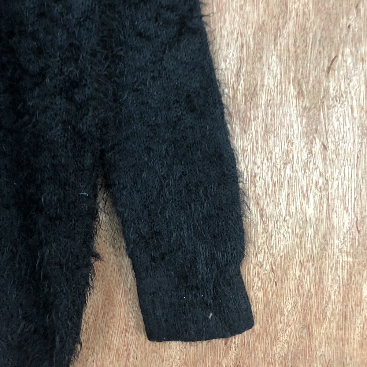 Homespun Knitwear Olive Des Olive Bright Black Mohair Knitwear #0434 Size US L / EU 52-54 / 3 - 4 Thumbnail