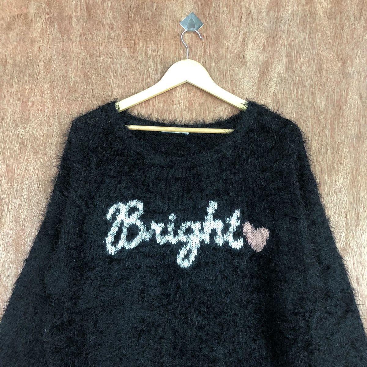 Homespun Knitwear Olive Des Olive Bright Black Mohair Knitwear #0434 Size US L / EU 52-54 / 3 - 2 Thumbnail