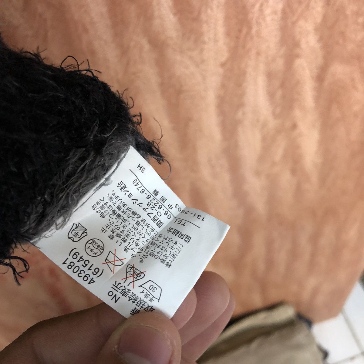 Homespun Knitwear × Japanese Brand × Solid and Striped Chu XXX Black Mohair Knitwear Kurt Cobain style #0422 Size US M / EU 48-50 / 2 - 14 Thumbnail