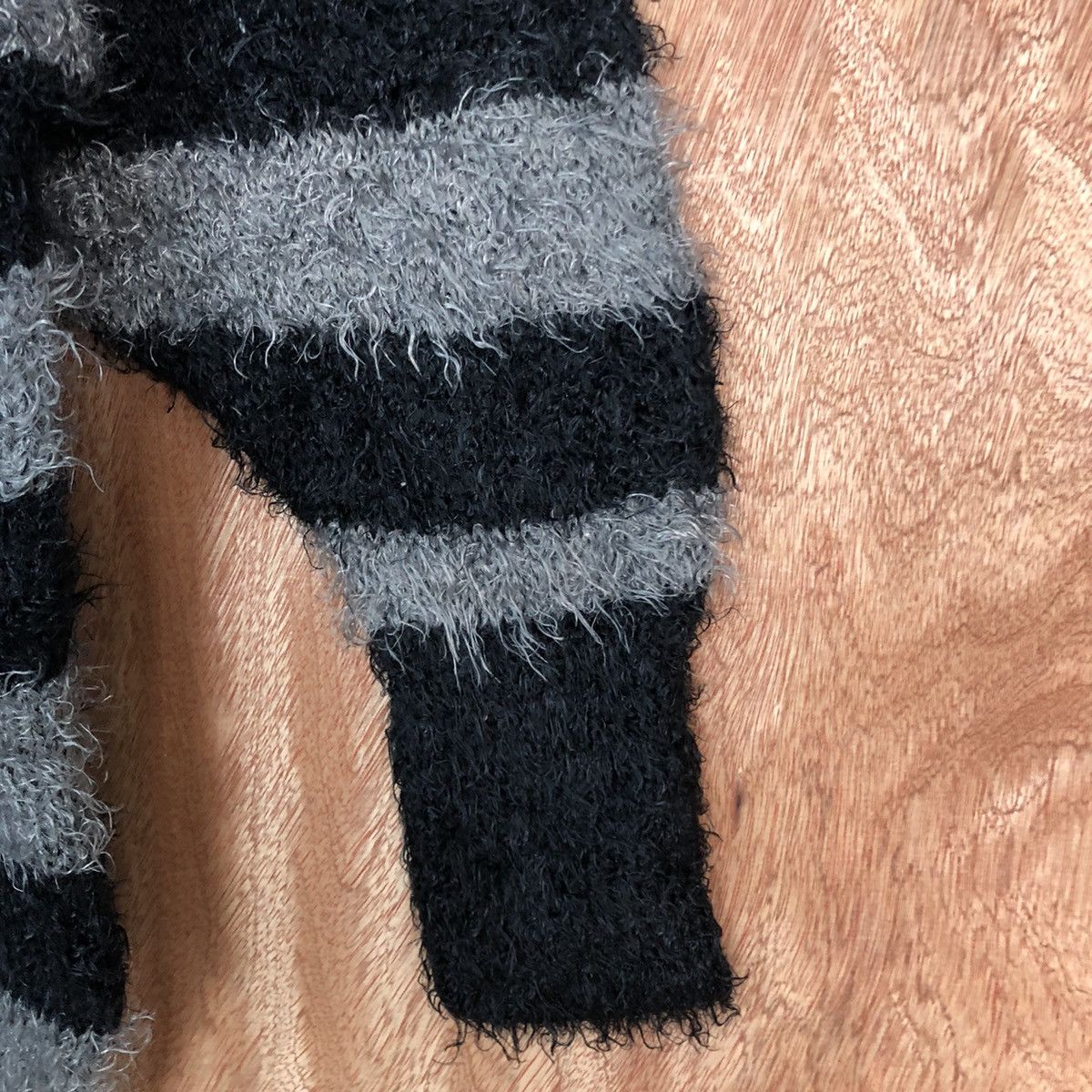 Homespun Knitwear × Japanese Brand × Solid and Striped Chu XXX Black Mohair Knitwear Kurt Cobain style #0422 Size US M / EU 48-50 / 2 - 4 Thumbnail