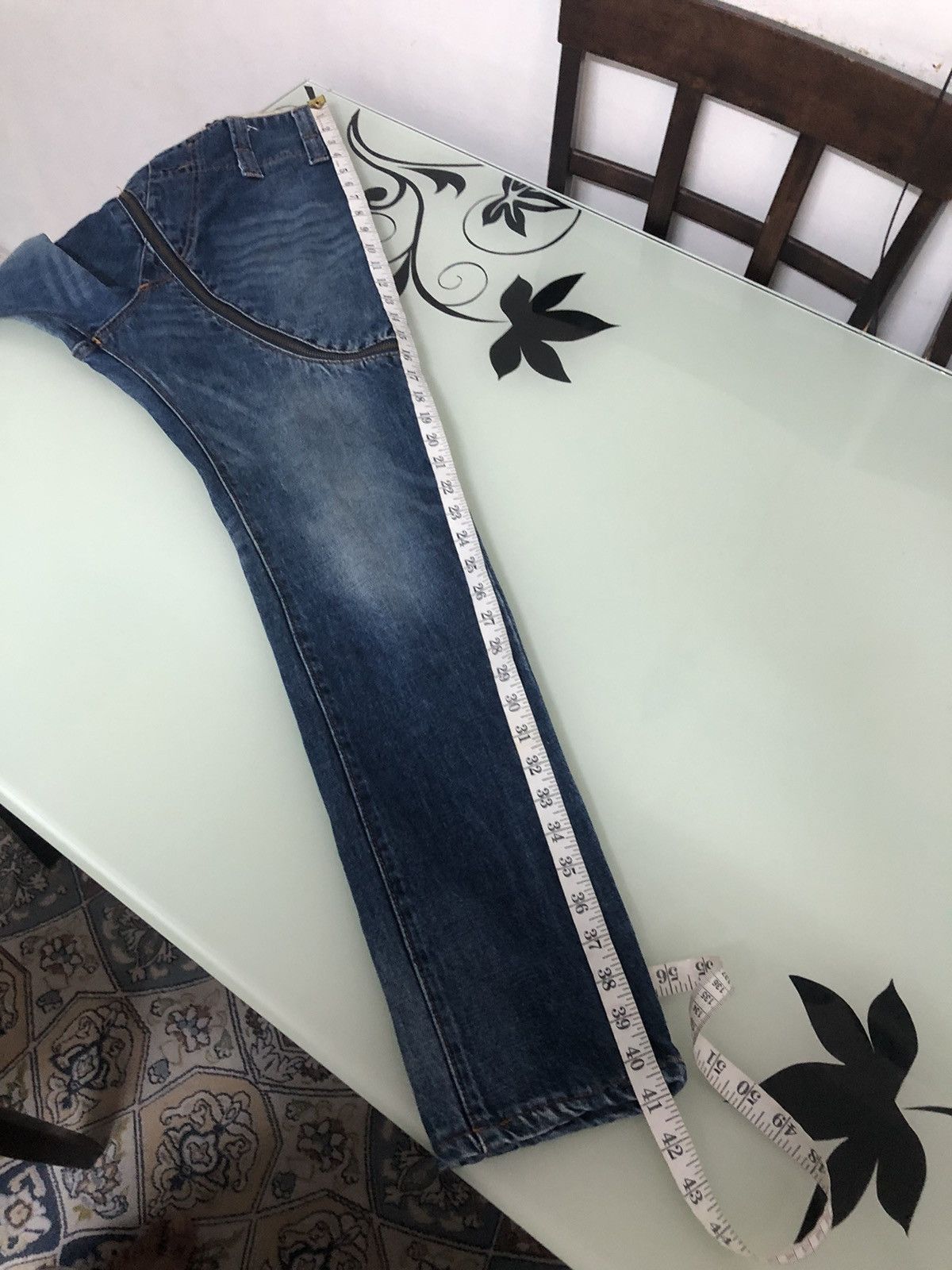 Issey Miyake Vintage Frapbois Issey Miyake Distressed Skinny Jeans Size US 32 / EU 48 - 25 Thumbnail
