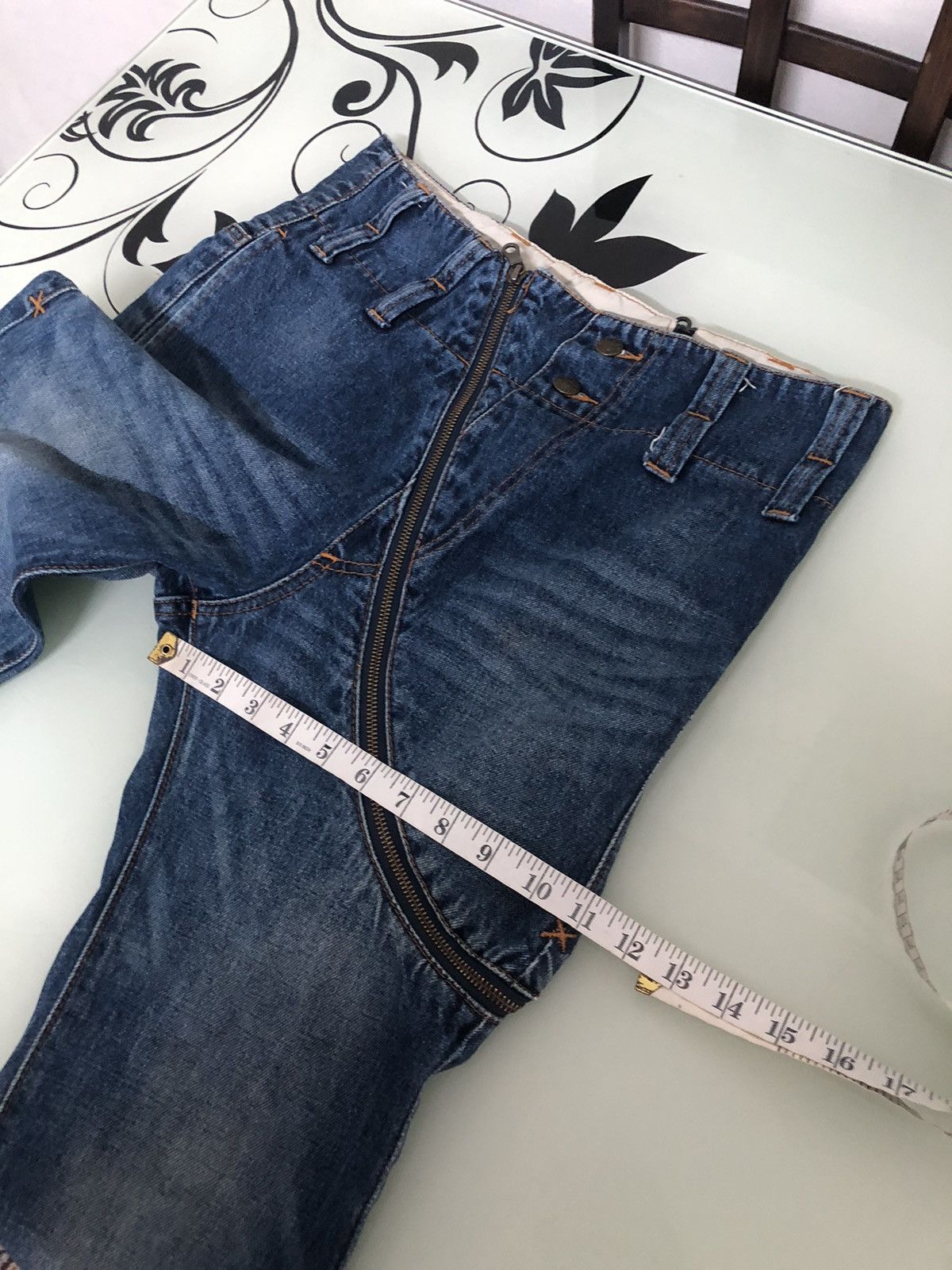 Issey Miyake Vintage Frapbois Issey Miyake Distressed Skinny Jeans Size US 32 / EU 48 - 20 Thumbnail