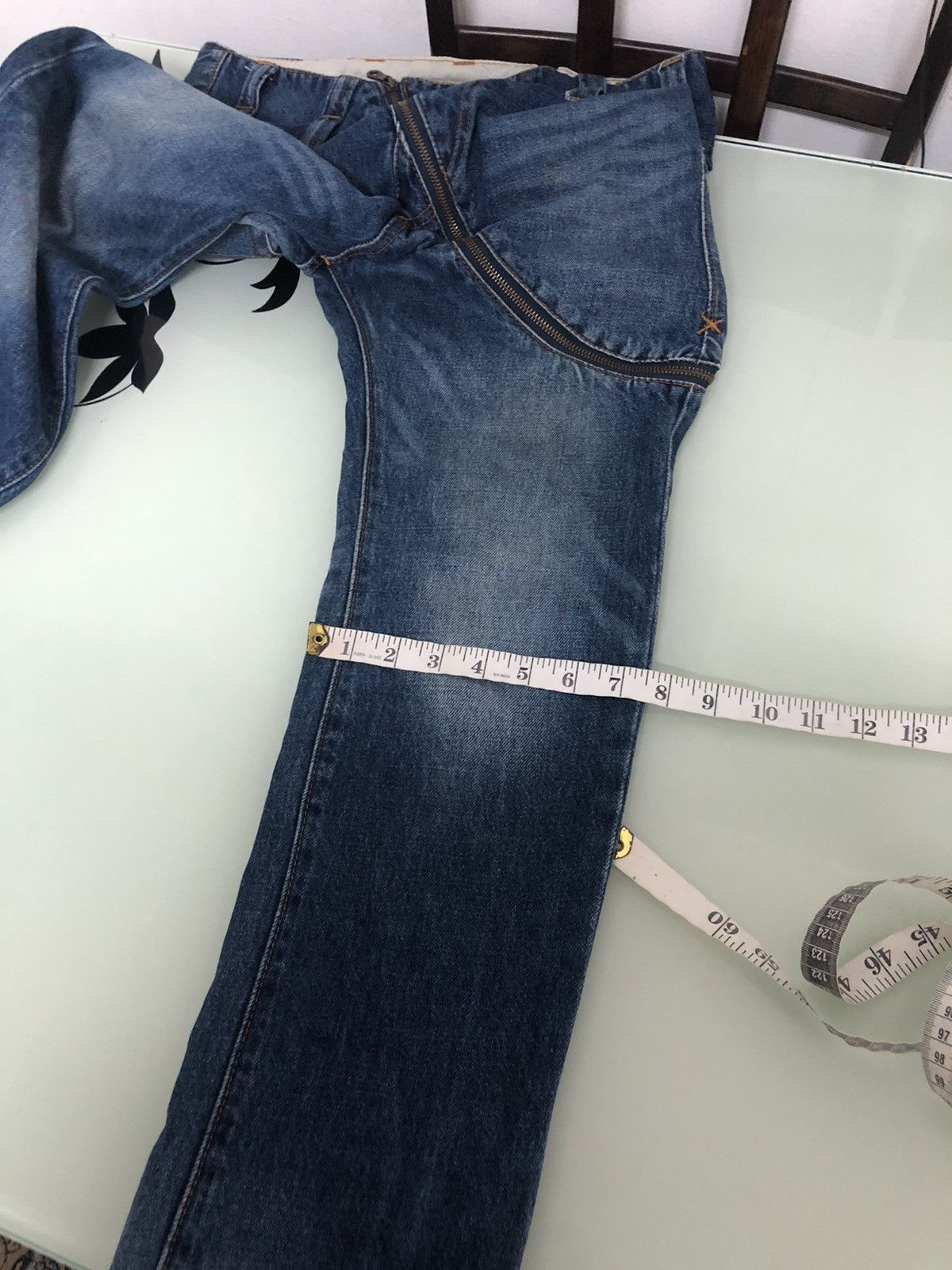 Issey Miyake Vintage Frapbois Issey Miyake Distressed Skinny Jeans Size US 32 / EU 48 - 22 Thumbnail