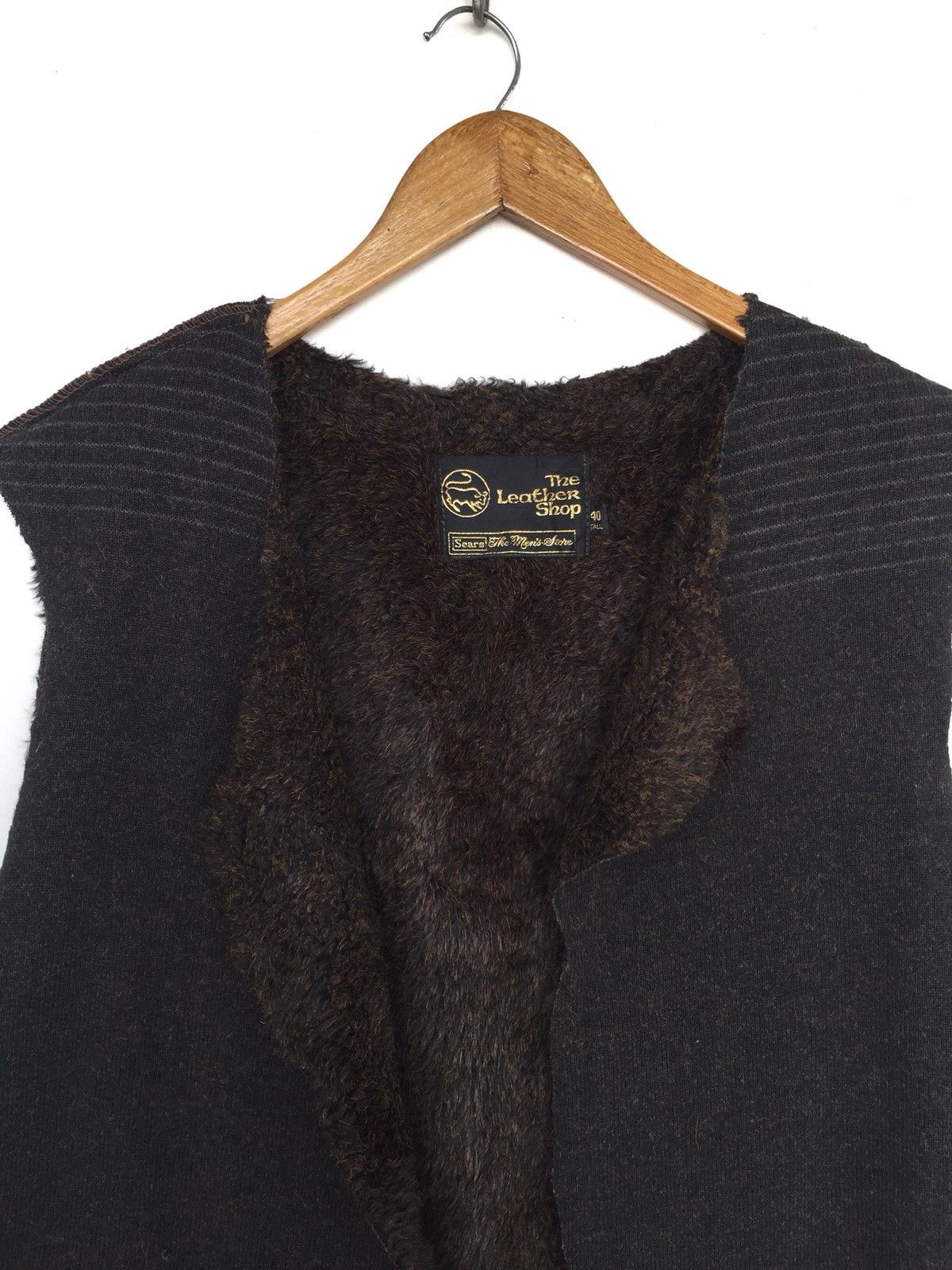 Genuine Leather 60s Sears 🇺🇸 Planiformatic Leather Fur Lining Vest Jacket Size US M / EU 48-50 / 2 - 3 Thumbnail