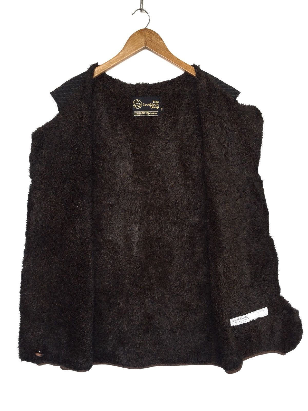 Genuine Leather 60s Sears 🇺🇸 Planiformatic Leather Fur Lining Vest Jacket Size US M / EU 48-50 / 2 - 2 Thumbnail