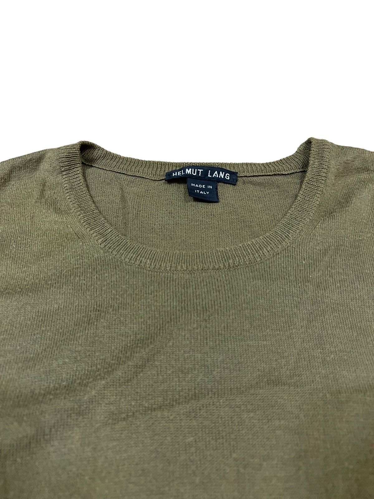 Helmut Lang OG 90s Helmut Lang Knit Tank Top Military Sweater Size US M / EU 48-50 / 2 - 1 Thumbnail