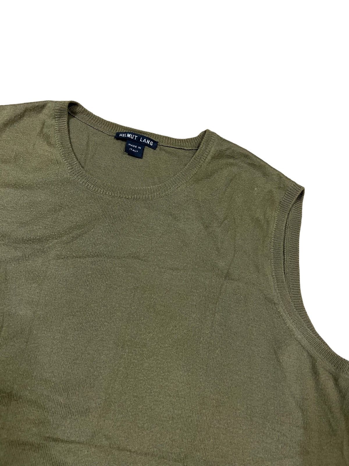 Helmut Lang OG 90s Helmut Lang Knit Tank Top Military Sweater Size US M / EU 48-50 / 2 - 3 Thumbnail