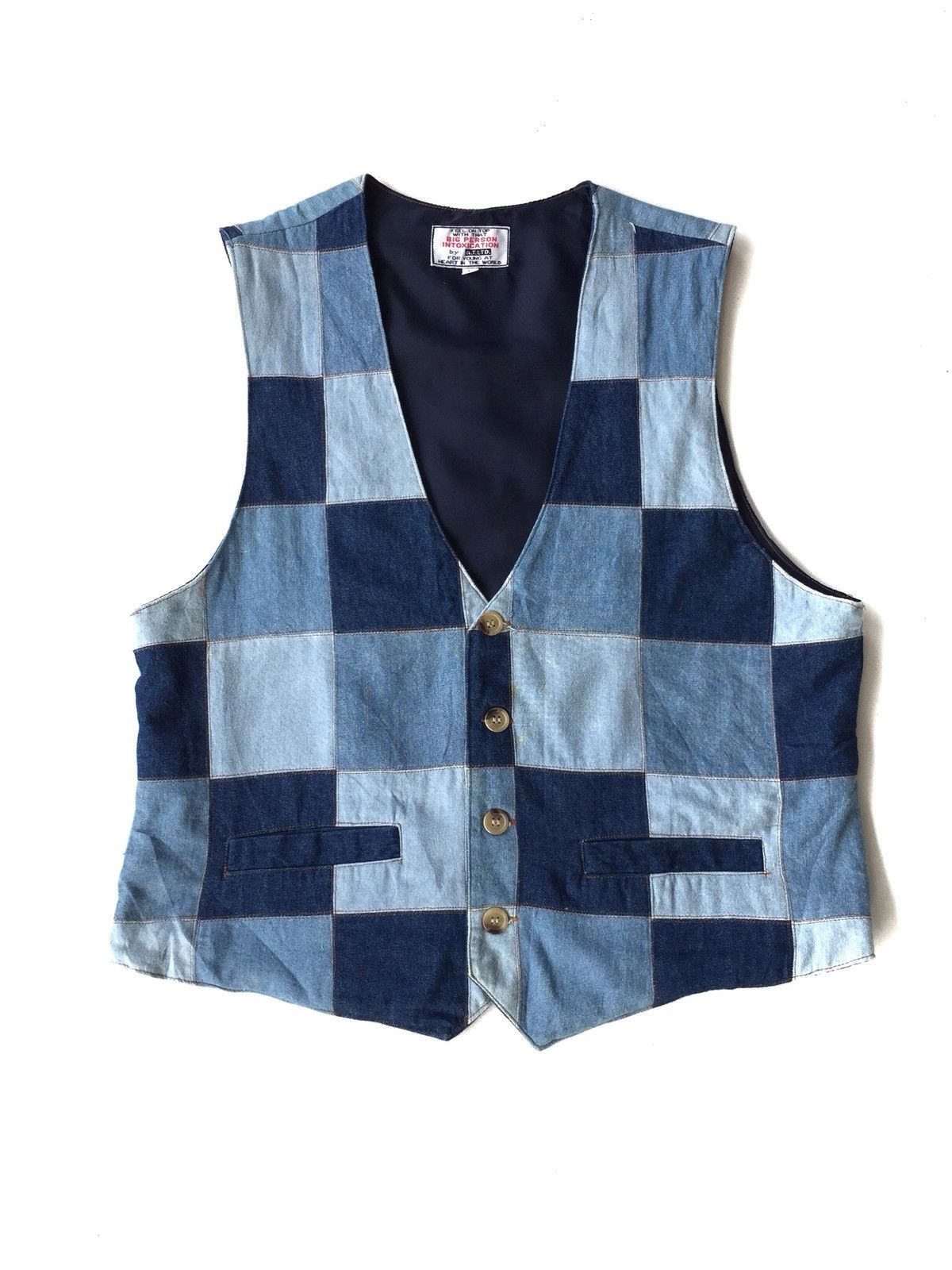 Designer × Japanese Brand LAST DROP❌🇯🇵 Made Patchwork Inspired Kapital Boro Button Vest Size US S / EU 44-46 / 1 - 1 Thumbnail