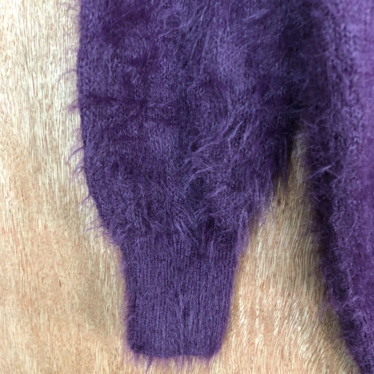 Homespun Knitwear × Japanese Brand Sevenday Sunday Purple Shag SHaggy Mohair Knitwear Size US M / EU 48-50 / 2 - 6 Thumbnail