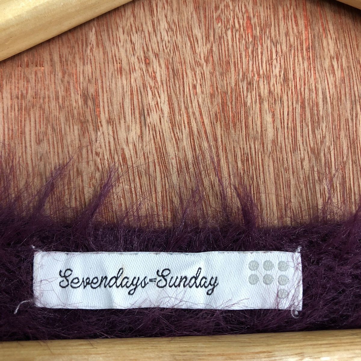 Homespun Knitwear × Japanese Brand Sevenday Sunday Purple Shag SHaggy Mohair Knitwear Size US M / EU 48-50 / 2 - 10 Thumbnail