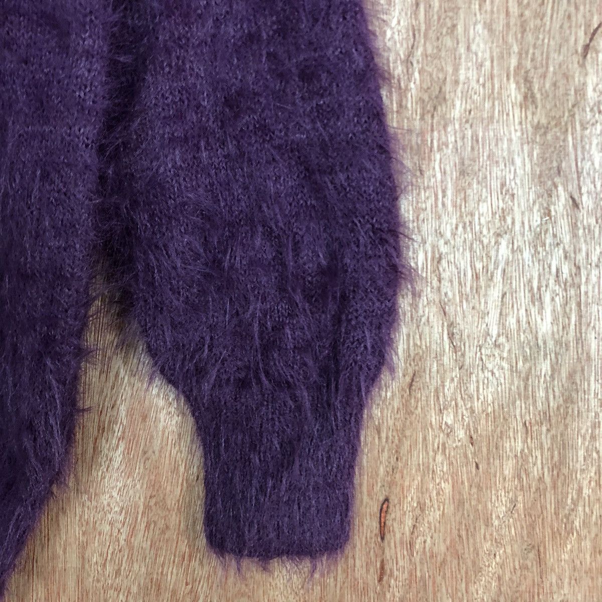 Homespun Knitwear × Japanese Brand Sevenday Sunday Purple Shag SHaggy Mohair Knitwear Size US M / EU 48-50 / 2 - 4 Thumbnail