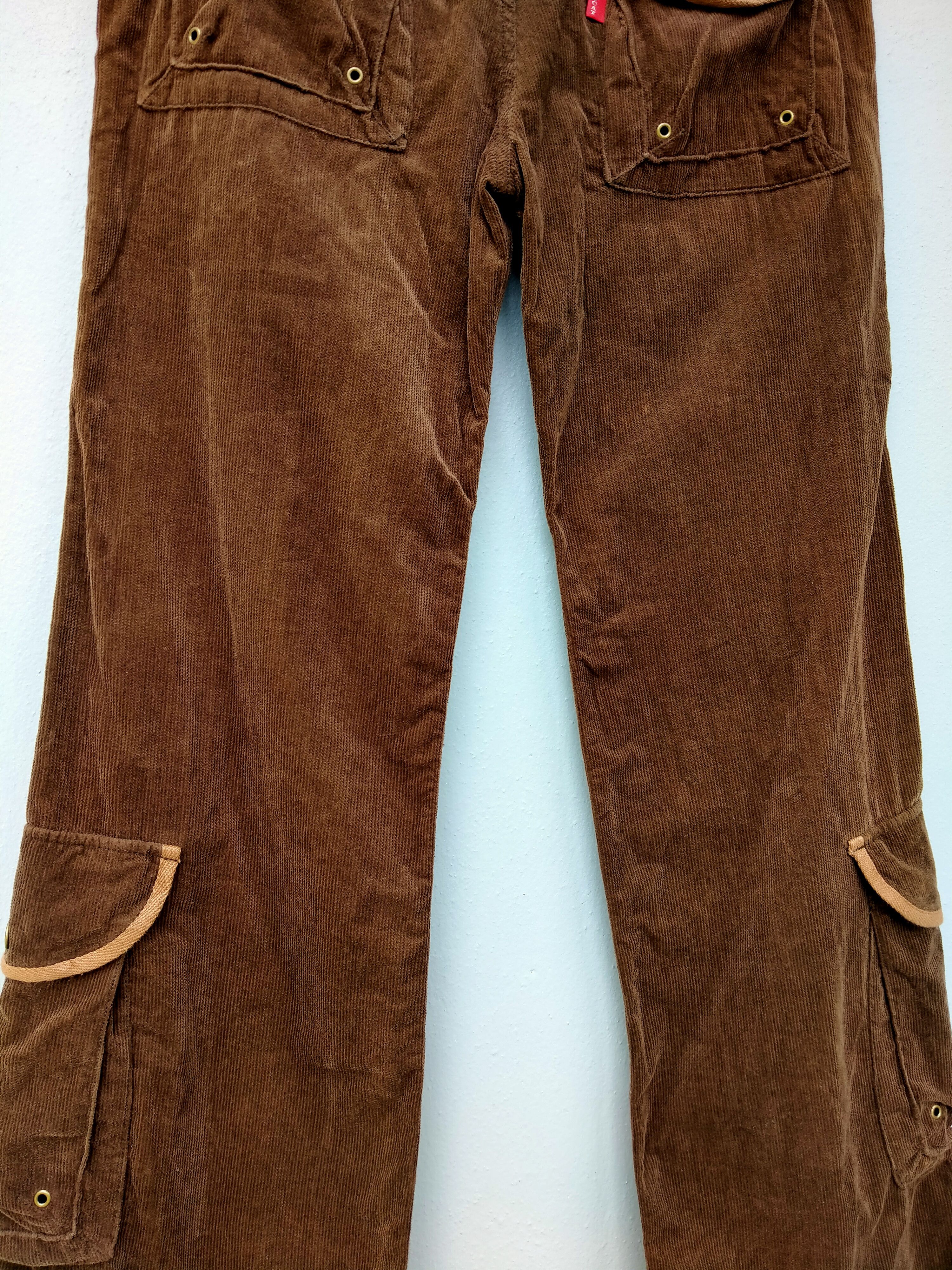 Japanese Brand Japanese Brand Jungle Cat Curdoroy Cargo Trouser Pant Size US 31 - 4 Thumbnail