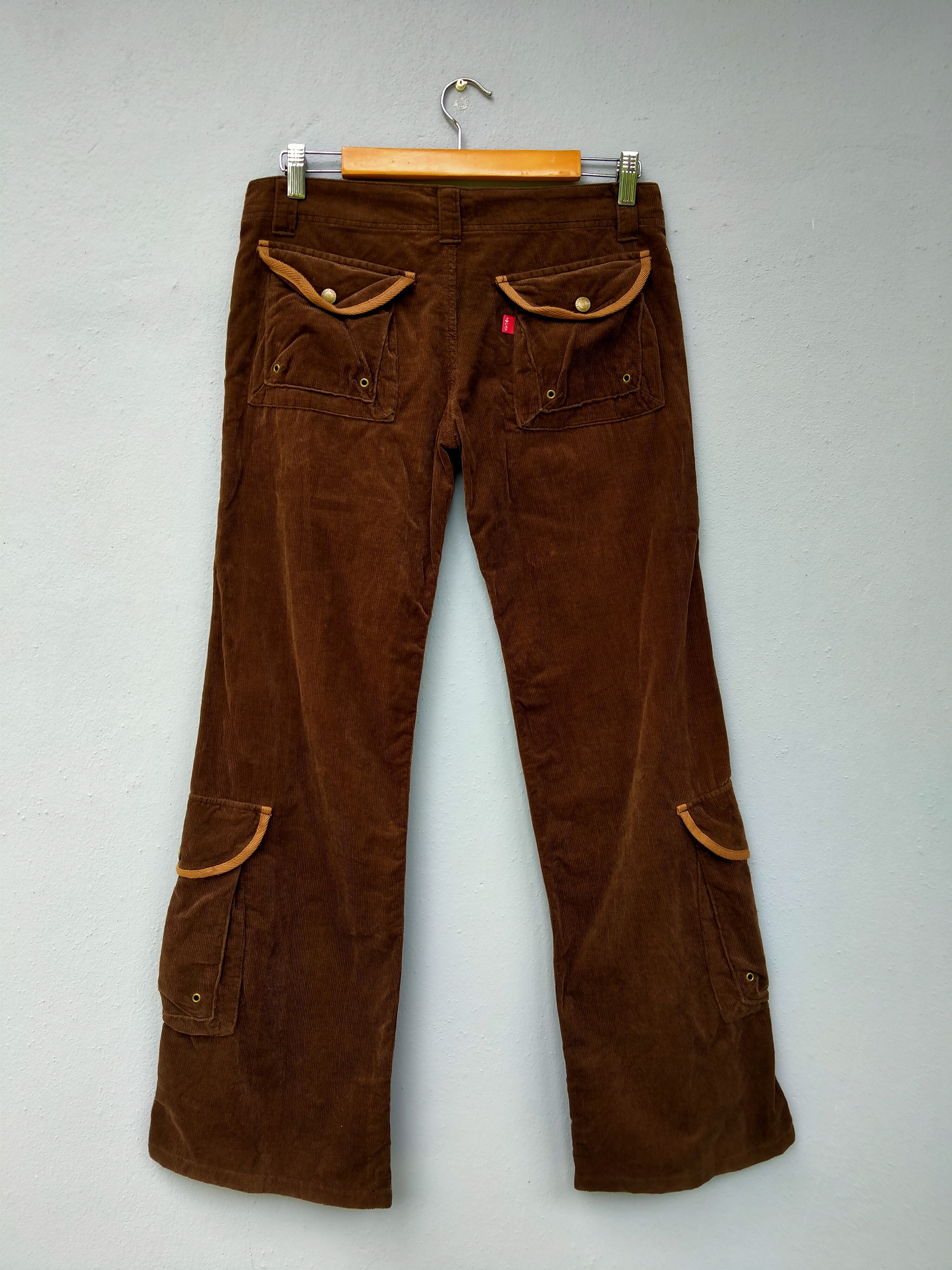 Japanese Brand Japanese Brand Jungle Cat Curdoroy Cargo Trouser Pant Size US 31 - 2 Thumbnail