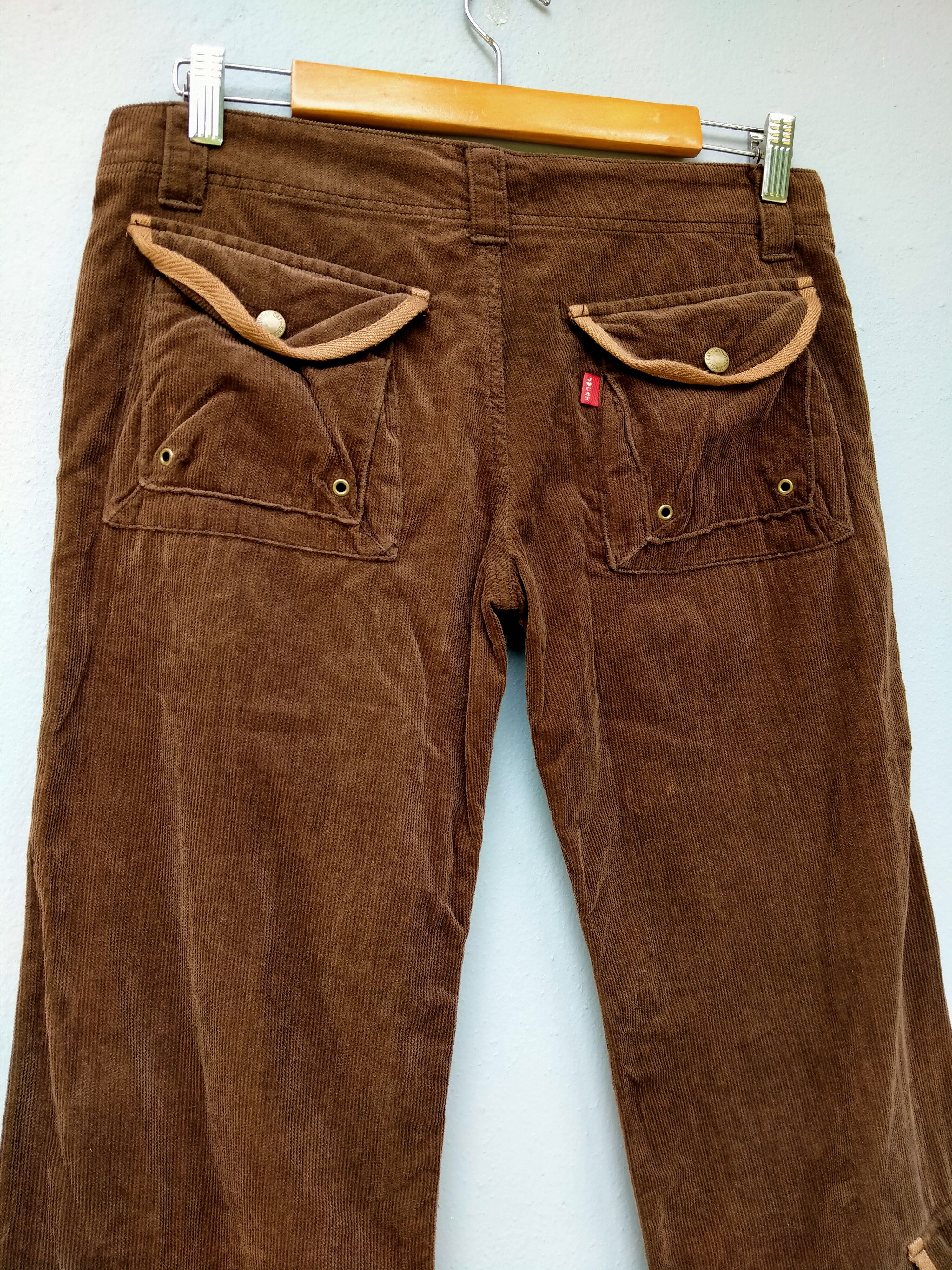 Japanese Brand Japanese Brand Jungle Cat Curdoroy Cargo Trouser Pant Size US 31 - 3 Thumbnail