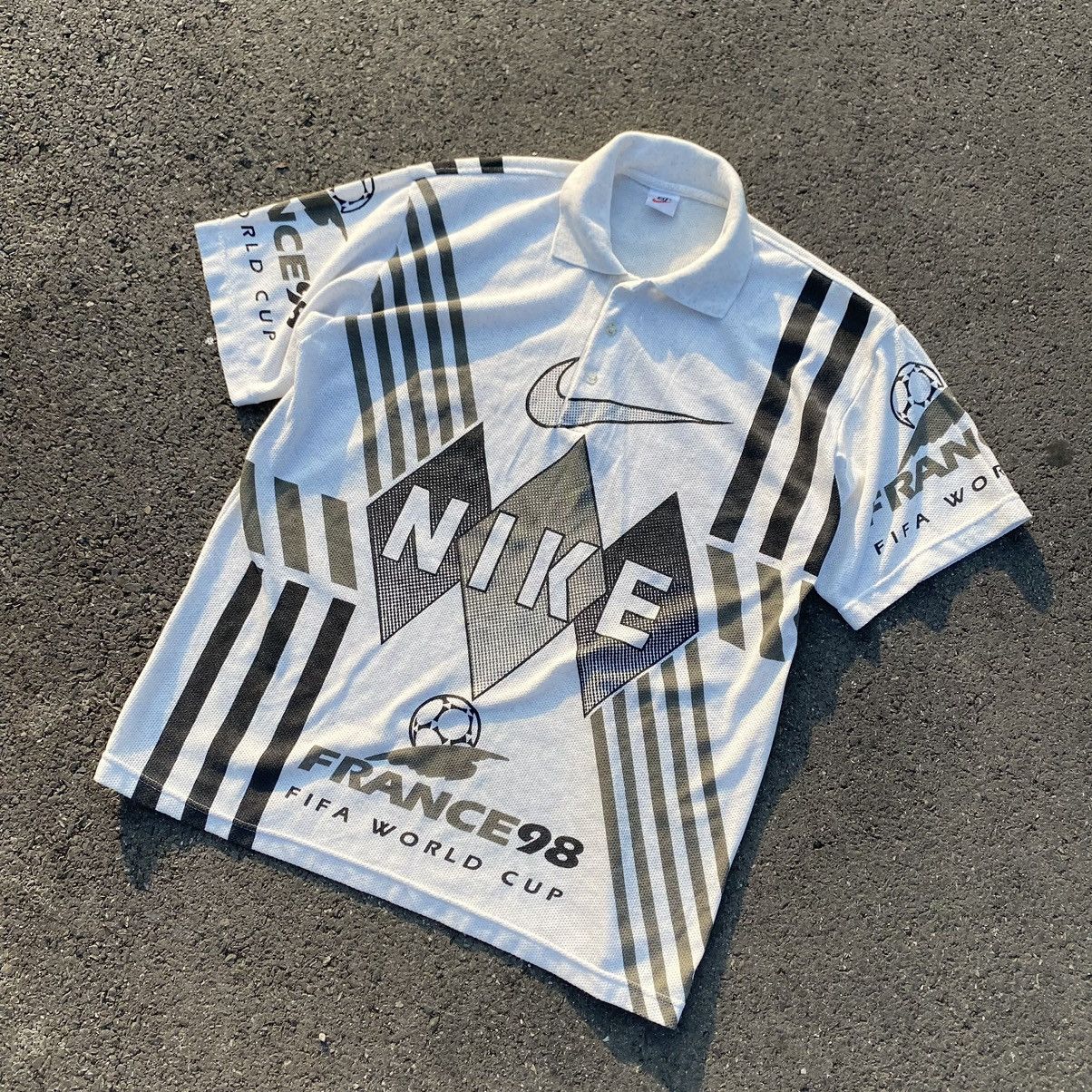 Nike × Vintage Rare Vintage Nike Fifa World Soccer France 1998 Polo Shirt Size US XL / EU 56 / 4 - 7 Thumbnail
