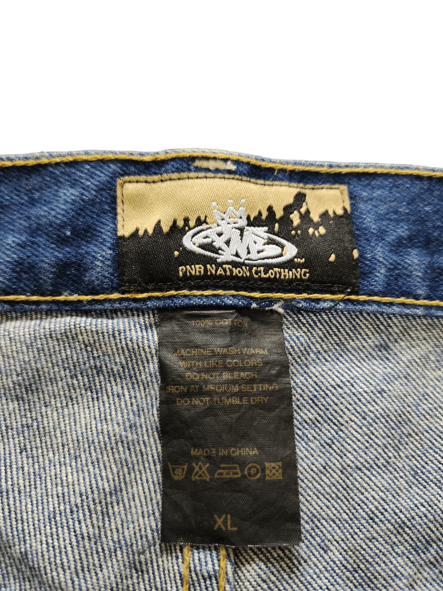 JNCO Baggy Jeans Pnb Nation Clothing Wide Leg Jeans Y2k Hip Hop Size US 38 / EU 54 - 15 Thumbnail