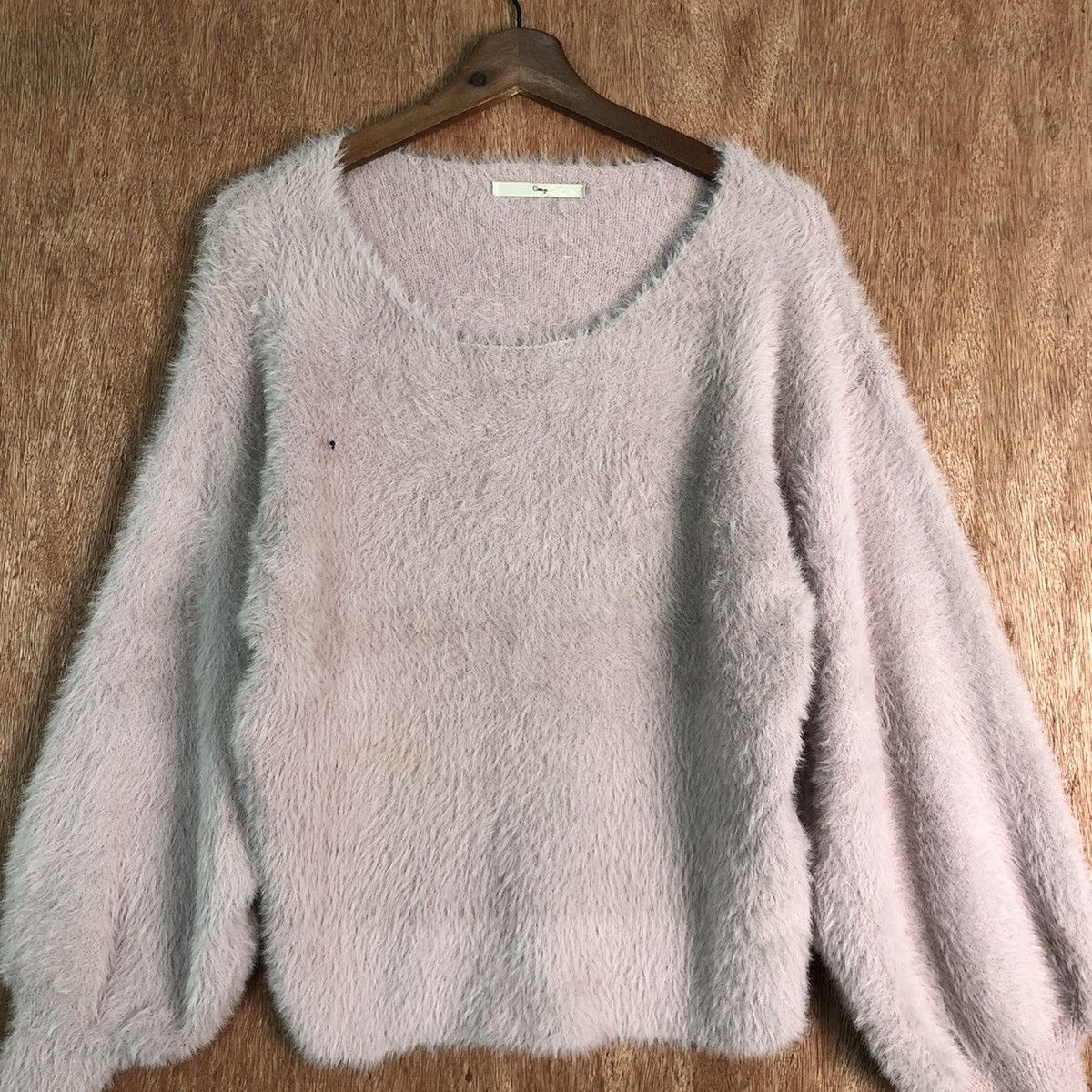 Homespun Knitwear × Japanese Brand Caeye Soft Purple Mohair Shag Shaggy Knitwear Size US M / EU 48-50 / 2 - 3 Thumbnail