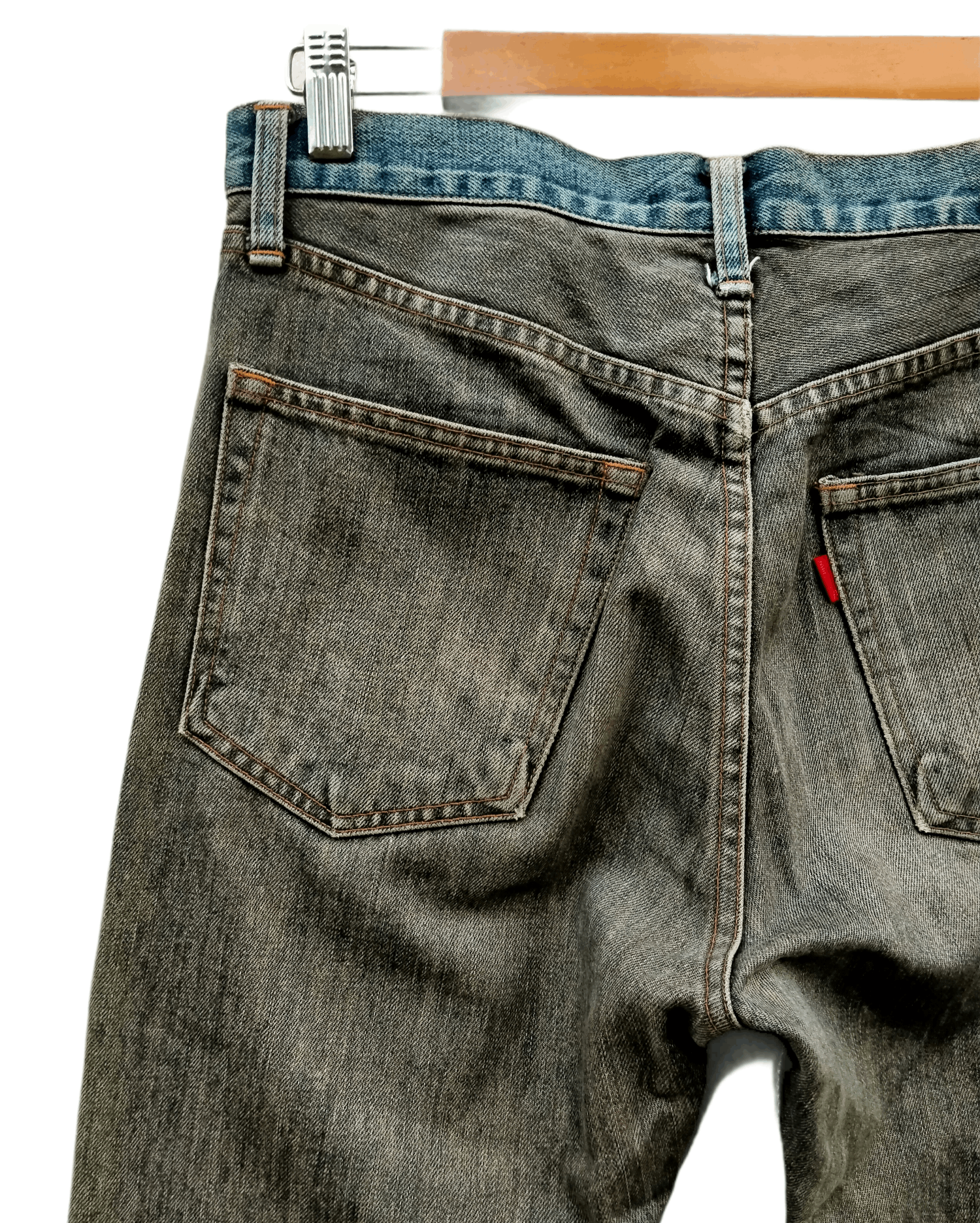Beams Plus Vintage Japanese Brand Beams Two Tone Distressed Denim Size US 31 - 8 Thumbnail