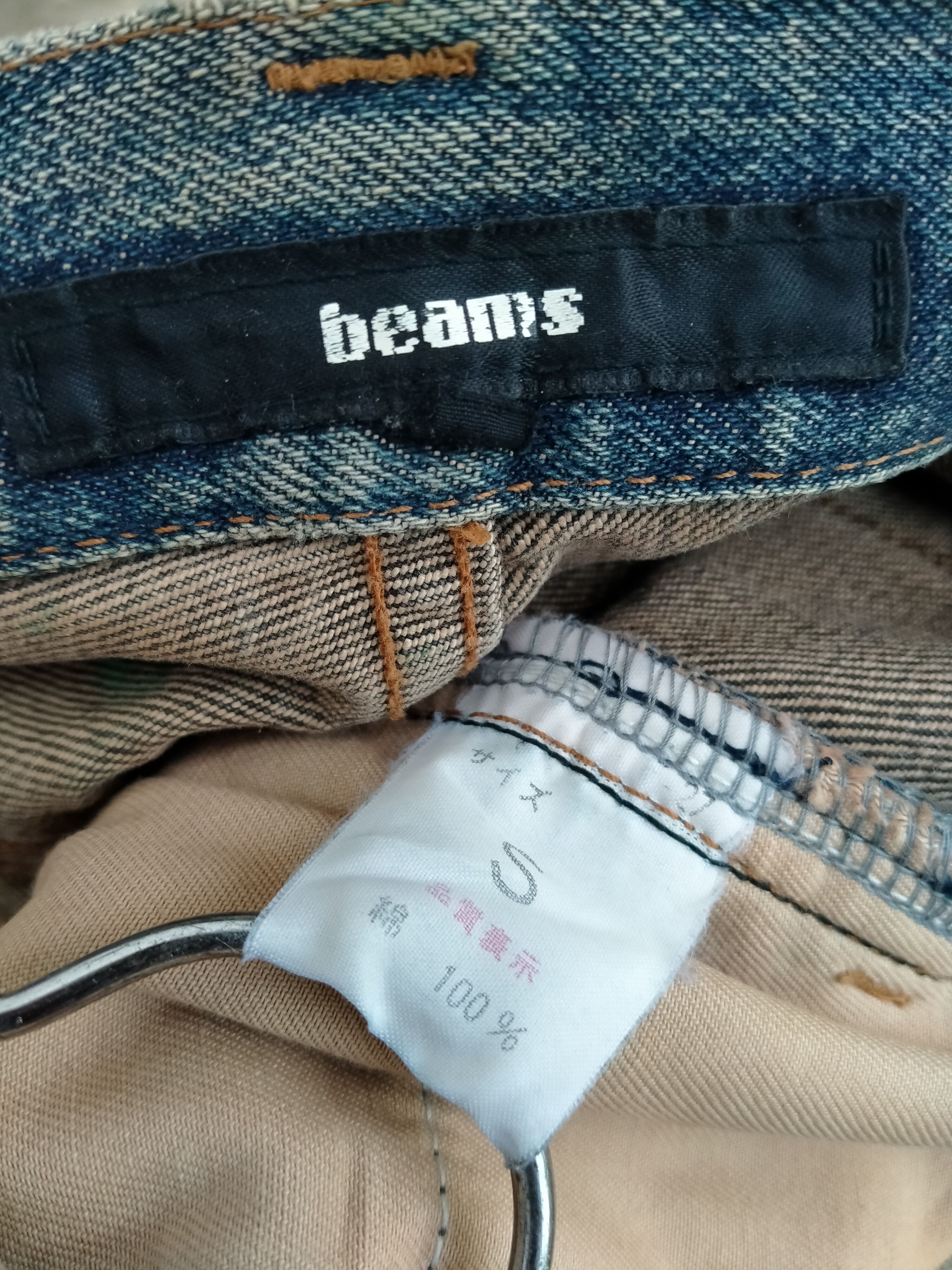 Beams Plus Vintage Japanese Brand Beams Two Tone Distressed Denim Size US 31 - 20 Thumbnail
