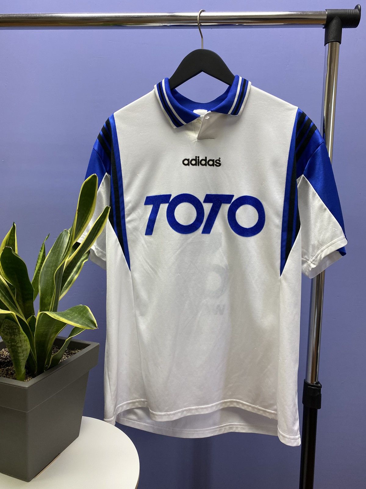 Adidas Vintage 90s Adidas Toto Lotto Soccer Jersey Football Shirt Size US XL / EU 56 / 4 - 1 Thumbnail