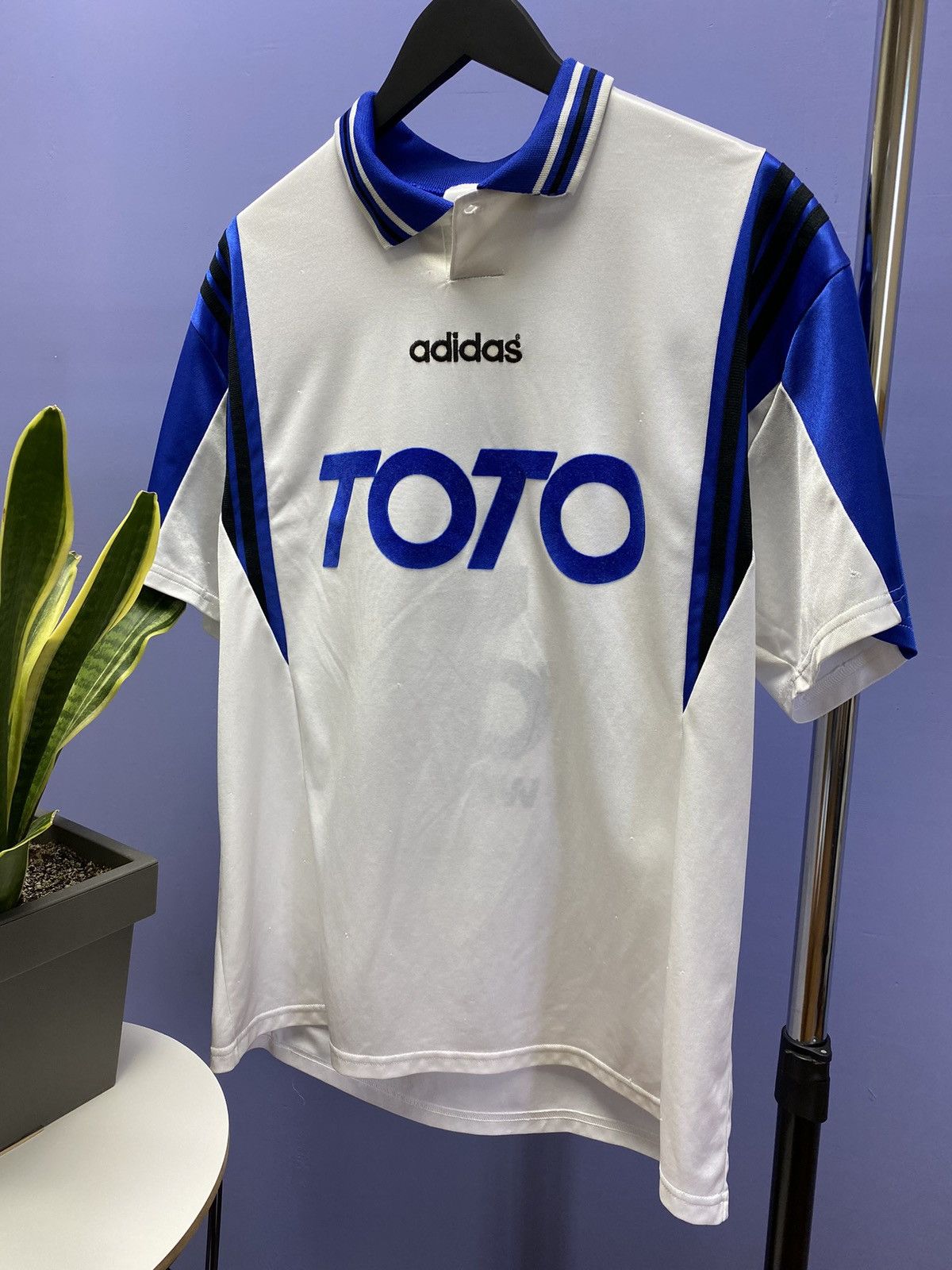 Adidas Vintage 90s Adidas Toto Lotto Soccer Jersey Football Shirt Size US XL / EU 56 / 4 - 2 Thumbnail
