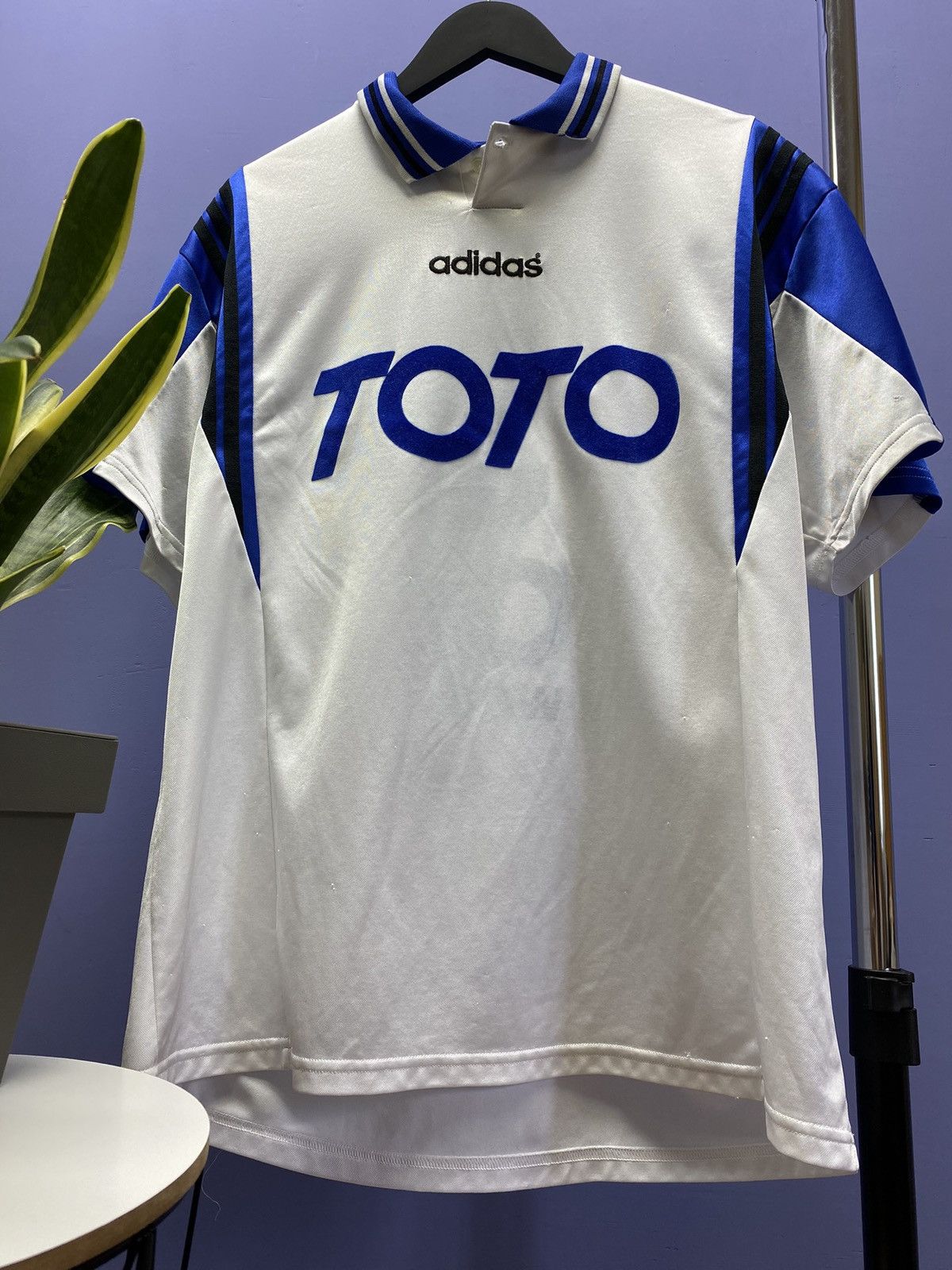 Adidas Vintage 90s Adidas Toto Lotto Soccer Jersey Football Shirt Size US XL / EU 56 / 4 - 25 Thumbnail