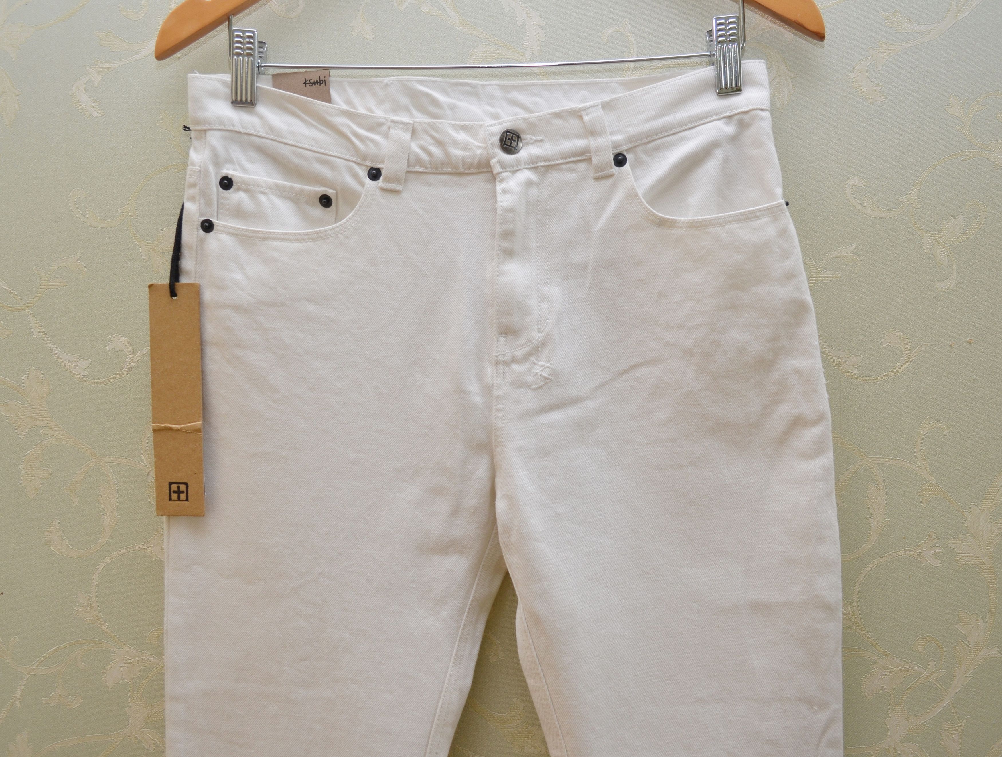 Other KSUBI Slim Straight White Denim Jeans Pants NWT Size 28" / US 6 / IT 42 - 2 Thumbnail