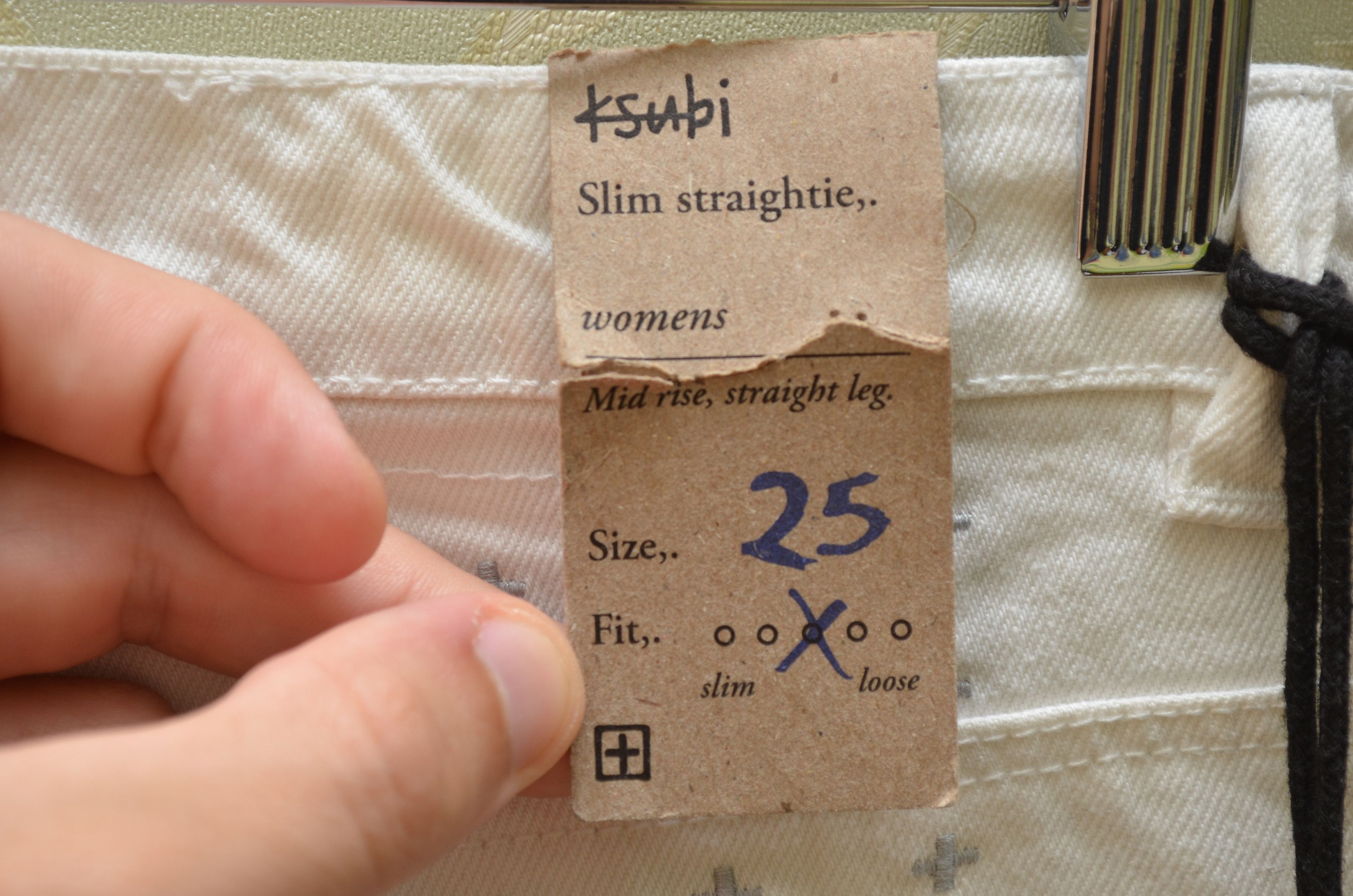 Other KSUBI Slim Straight White Denim Jeans Pants NWT Size 28" / US 6 / IT 42 - 11 Thumbnail