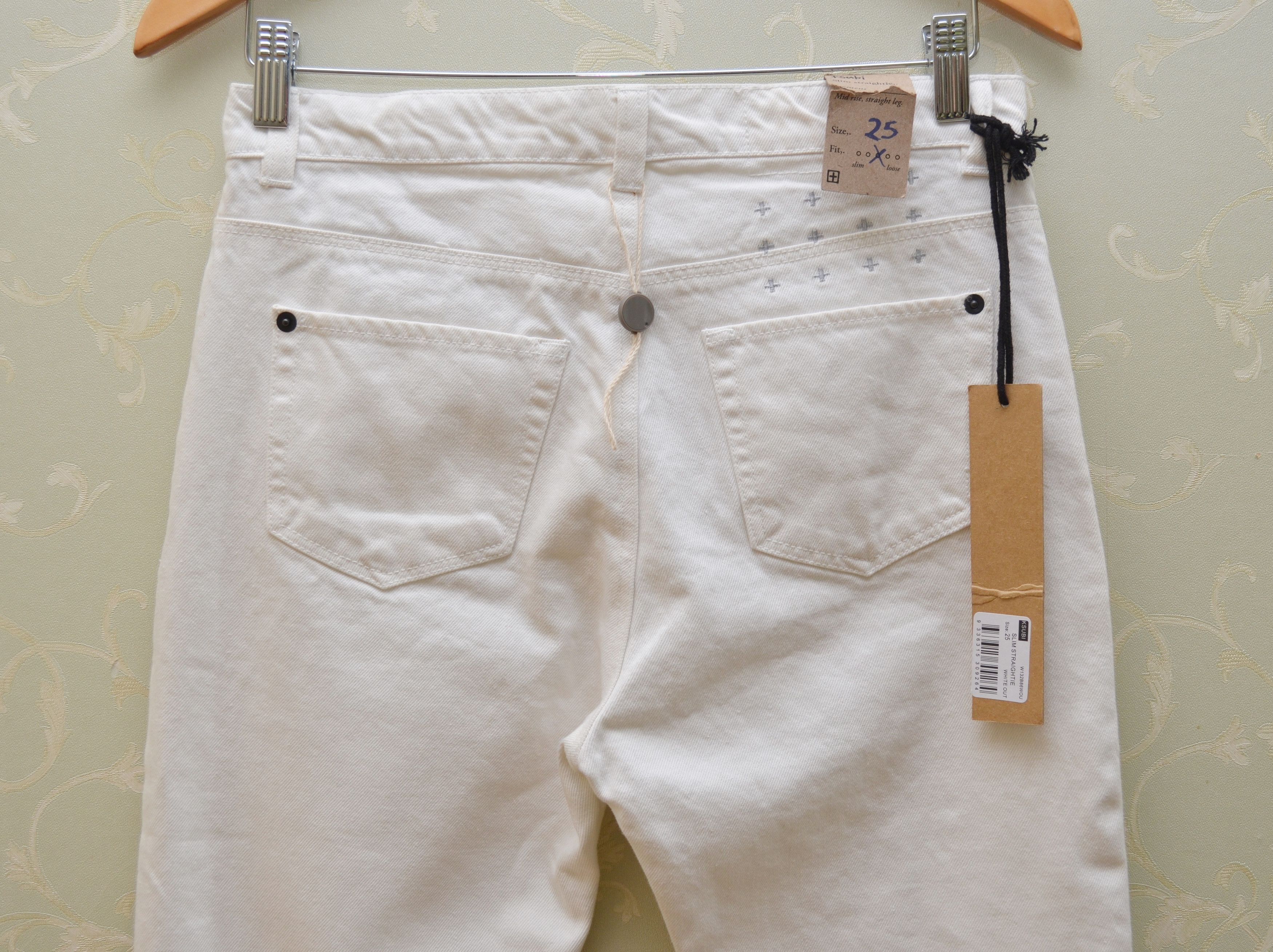 Other KSUBI Slim Straight White Denim Jeans Pants NWT Size 28" / US 6 / IT 42 - 9 Thumbnail