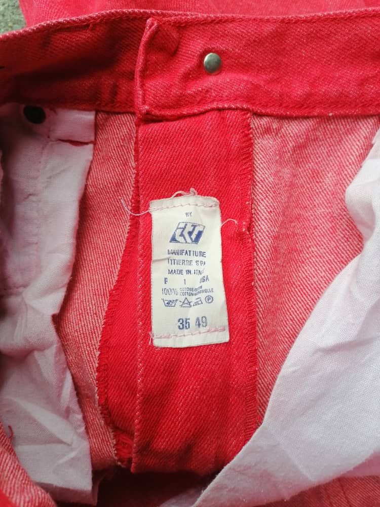 Versace Versace Jeans Couture Red Pants Size US 31 - 6 Thumbnail