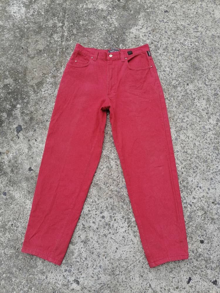 Versace Versace Jeans Couture Red Pants Size US 31 - 1 Thumbnail