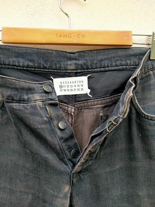 Maison Margiela Maison Martin Margiela MM10 Black Brown Jeans Size US 33 - 4 Thumbnail