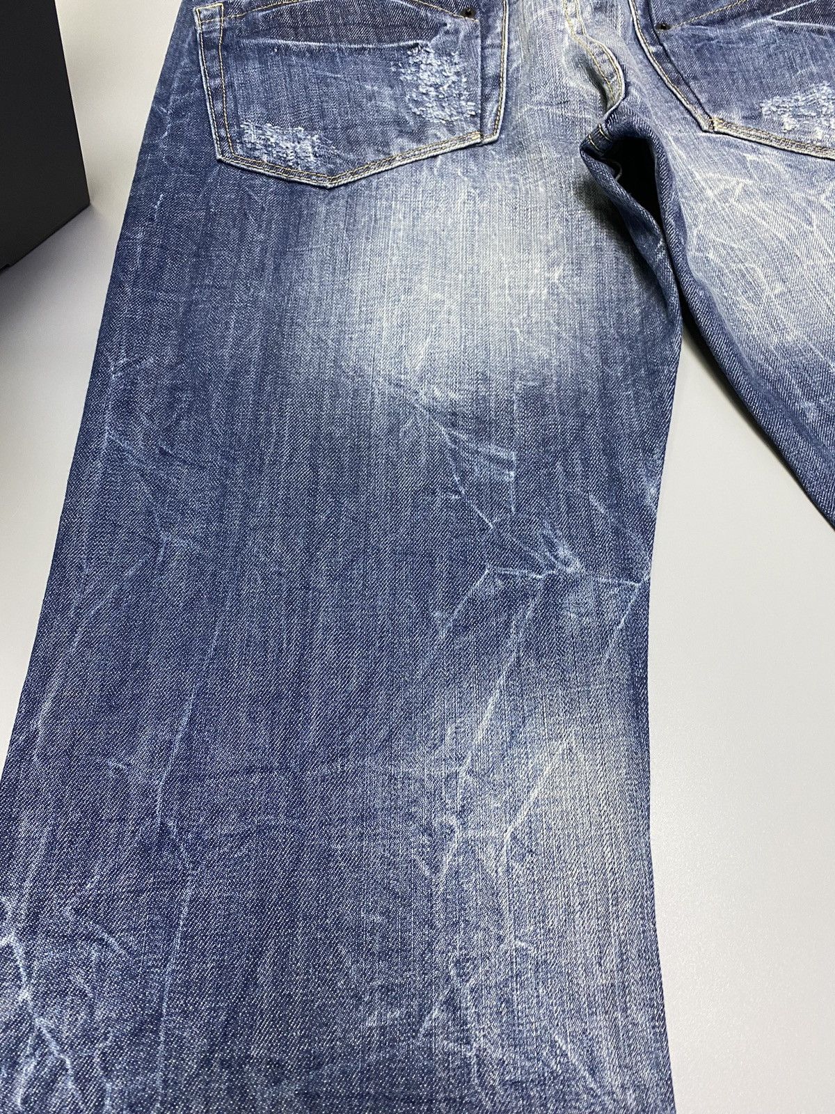 Japanese Brand × Prps NWT PRPS Distressed Blue Denim Jeans Size US 33 - 14 Thumbnail