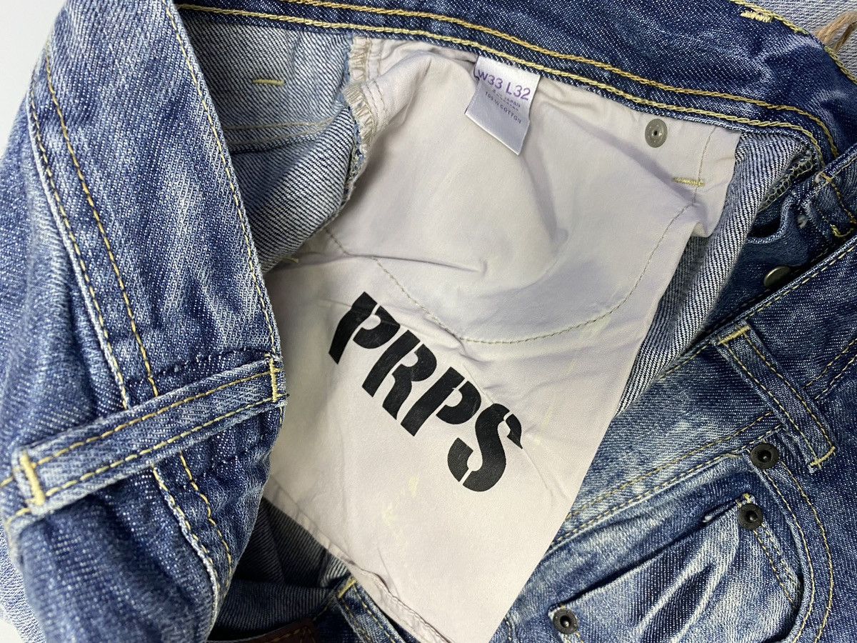 Japanese Brand × Prps NWT PRPS Distressed Blue Denim Jeans Size US 33 - 23 Thumbnail