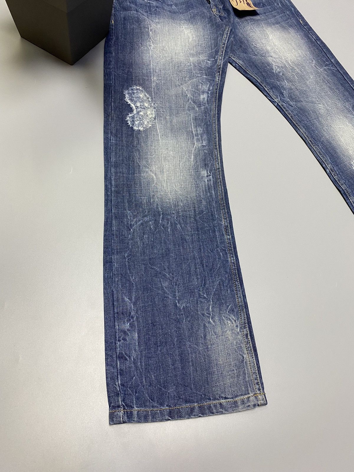 Japanese Brand × Prps NWT PRPS Distressed Blue Denim Jeans Size US 33 - 4 Thumbnail