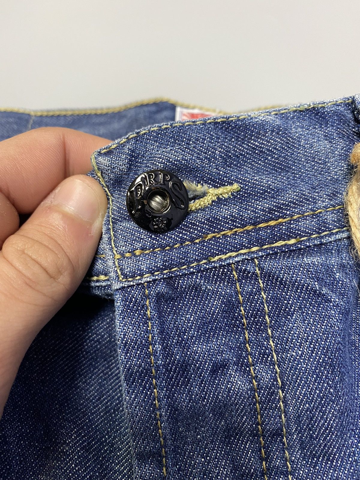 Japanese Brand × Prps NWT PRPS Distressed Blue Denim Jeans Size US 33 - 11 Thumbnail