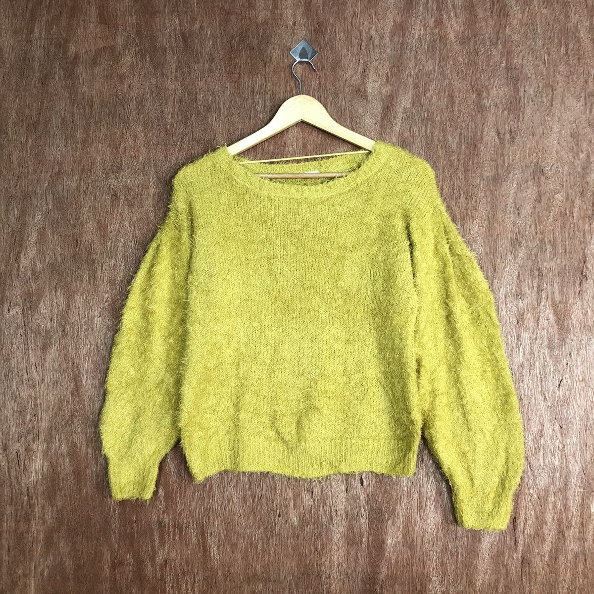 Japanese Brand Gu Japan MUstard Mohair Knitwear #0417 Size US M / EU 48-50 / 2 - 1 Thumbnail