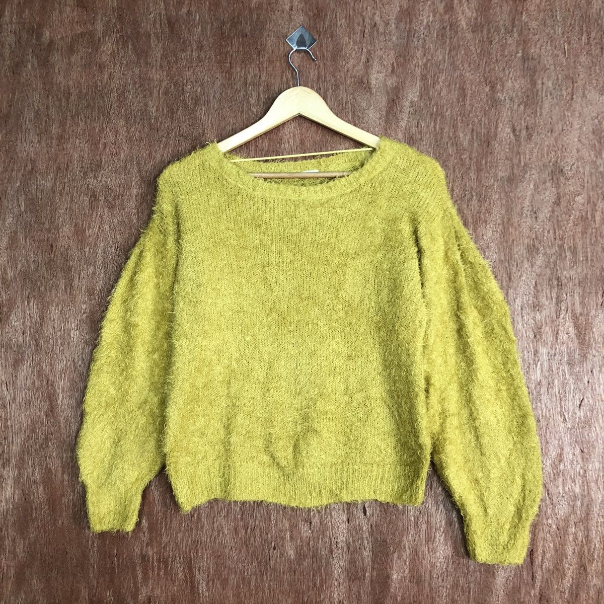 Japanese Brand Gu Japan MUstard Mohair Knitwear #0417 Size US M / EU 48-50 / 2 - 3 Thumbnail