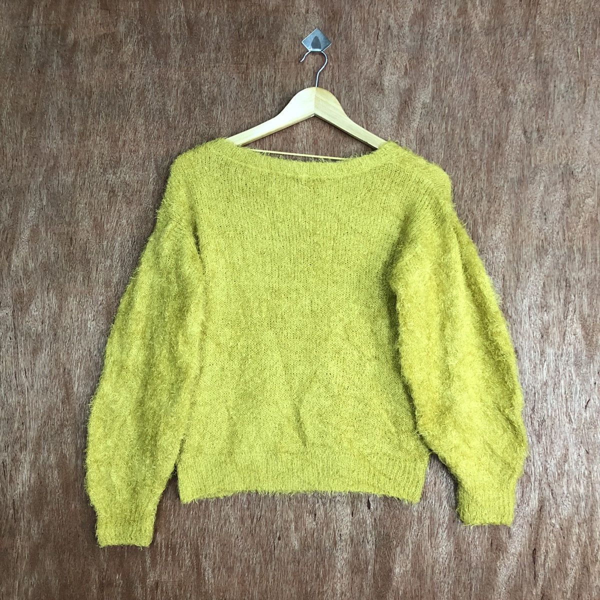 Japanese Brand Gu Japan MUstard Mohair Knitwear #0417 Size US M / EU 48-50 / 2 - 11 Thumbnail