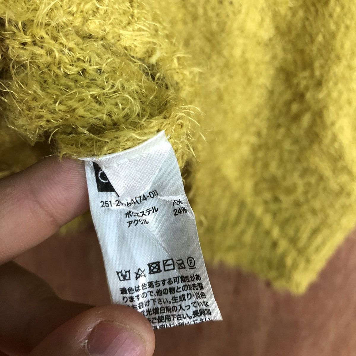 Japanese Brand Gu Japan MUstard Mohair Knitwear #0417 Size US M / EU 48-50 / 2 - 14 Thumbnail