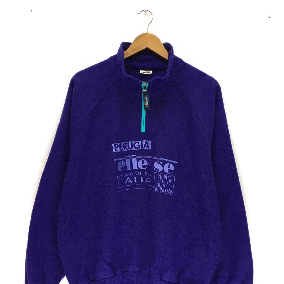 Ellesse × Sports Specialties Ellesse Fleece Half Zip BigLogo Sweatshirt Size L / US 10 / IT 46 - 3 Thumbnail