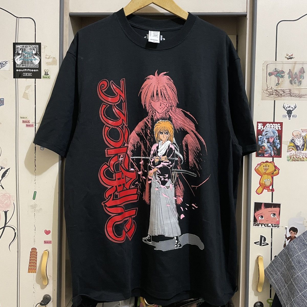 Anime Rurouni Kenshin Samurai X Anime Tee Manga Fans Made T shirt Size US XL / EU 56 / 4 - 1 Thumbnail