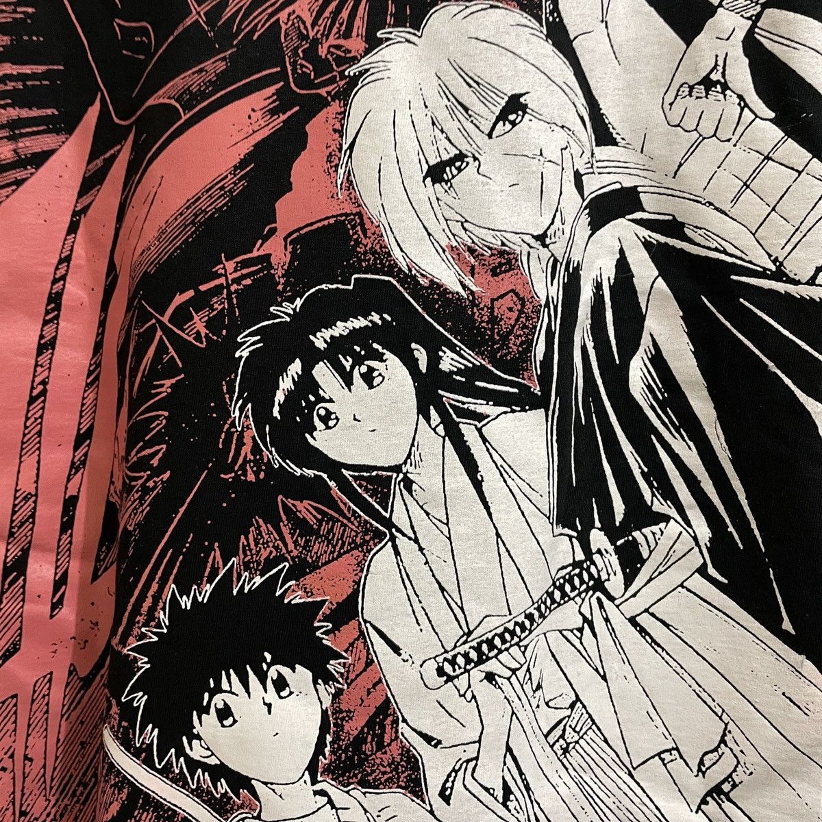 Anime Rurouni Kenshin Samurai X Anime Tee Manga Fans Made T shirt Size US XL / EU 56 / 4 - 5 Thumbnail