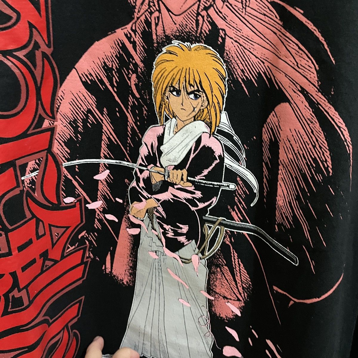 Anime Rurouni Kenshin Samurai X Anime Tee Manga Fans Made T shirt Size US XL / EU 56 / 4 - 3 Thumbnail