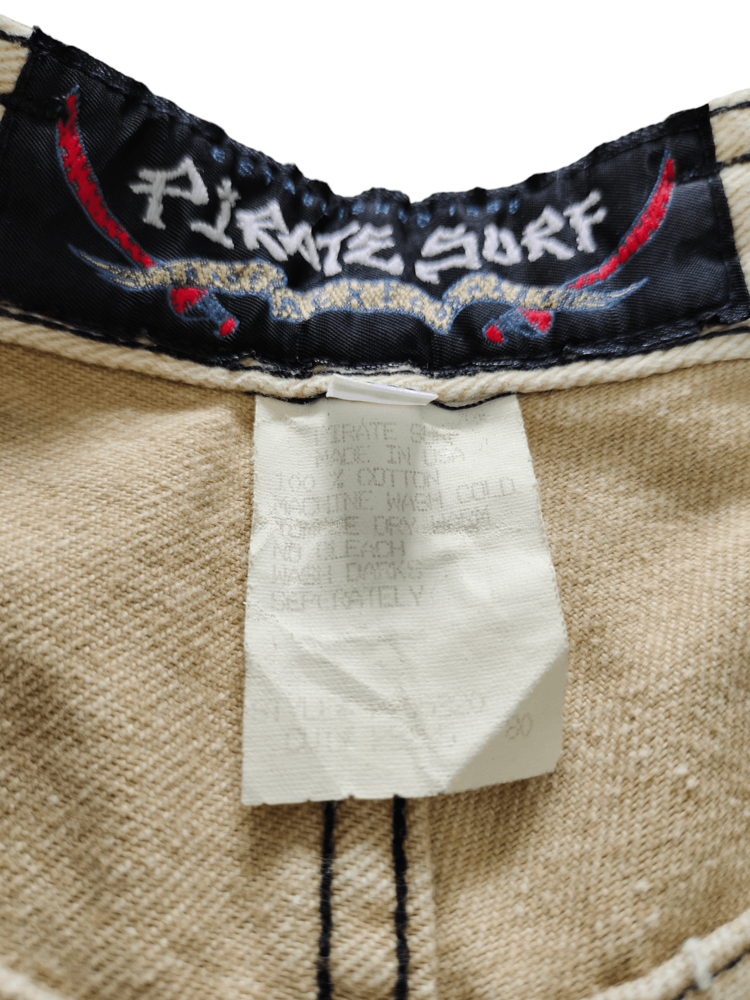 Vintage Vintage 90s Baggy Jeans Pirate Denim Streetwear Hip Hop Size US 33 - 14 Thumbnail