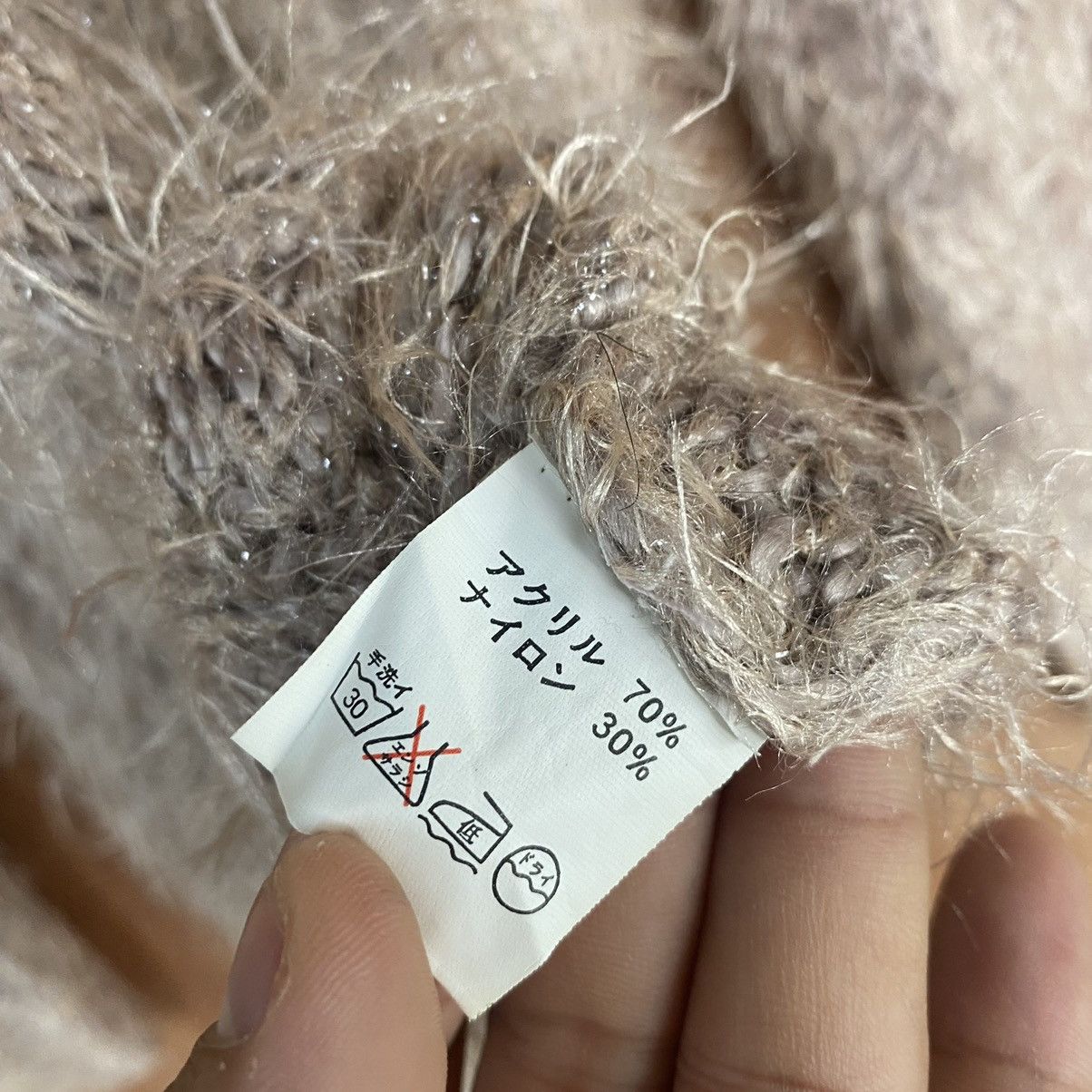 Homespun Knitwear × Japanese Brand Uptight Pink Mohair Shag Shaggy Fur Knitwear Size US S / EU 44-46 / 1 - 12 Thumbnail