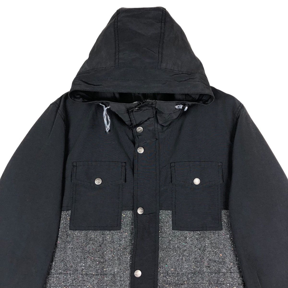 Japanese Brand Japanese Two Colour Block Utility Hoodie Jacket Size US M / EU 48-50 / 2 - 2 Thumbnail