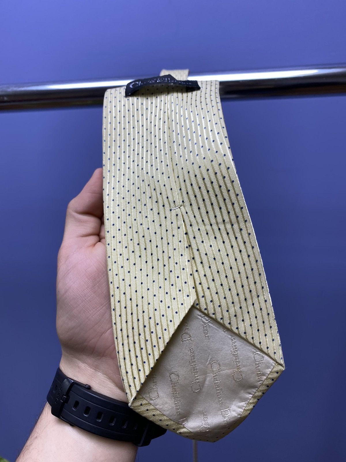Christian Dior Monsieur × Vintage Christian Dior Vintage Silk Tie Size ONE SIZE - 17 Thumbnail