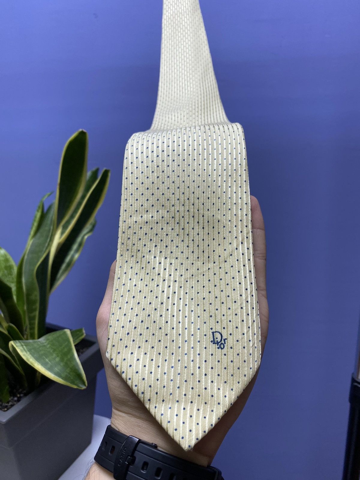 Christian Dior Monsieur × Vintage Christian Dior Vintage Silk Tie Size ONE SIZE - 1 Thumbnail