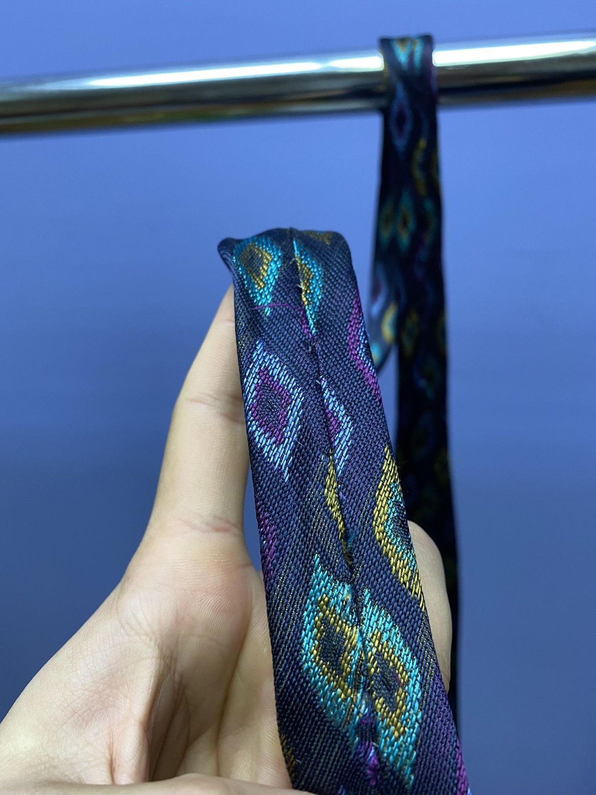 Fendi × Vintage Fendi Geometric Vintage Silk Tie Size ONE SIZE - 16 Thumbnail